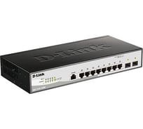 Управляемый l2 коммутатор d-link с 8 портами 10/100/1000base-t и 2 портами 1000base-x sfp DGS-1210-10/ME/A1A