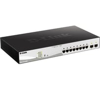 Управляемый l2 коммутатор d-link с 8 портами 10/100/1000base-t и 2 портами 1000base-x sfp 8 портов poe 802.3af/at poe-бюджет 130 вт DGS-1210-10MP/FL1A