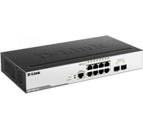 Управляемый l2 коммутатор d-link с 8 портами 10/100/1000base-t и 2 портами 1000base-x sfp DGS-3000-10L/B1A