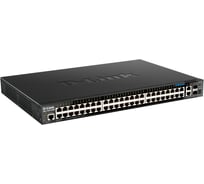 Управляемый l3 стекируемый коммутатор с 44 портами 4 портами 100/1000/2.5gbase-t 2 портами 10gbase-t 2 портами 10gbase-x sfp+ d-link DGS-1520-52MP/A1A