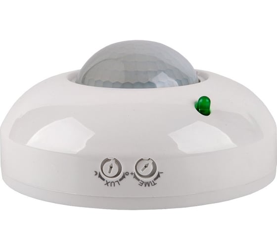 Датчик движения General Lighting Systems GMS4-C-8-7-W, потолочный, 8 м, 1200Вт, 7 мин, белый, 1/50 475803