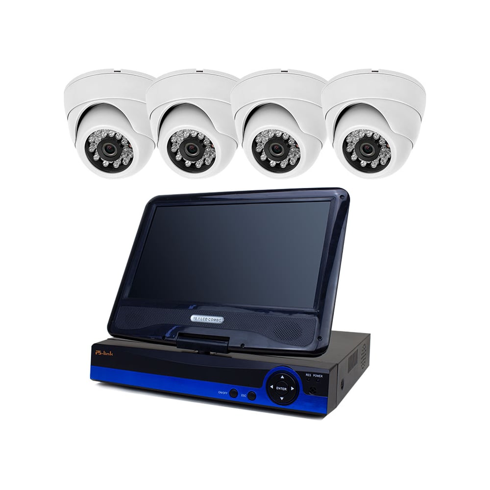 Комплект видеонаблюдения ahd PS-link 2мп kit-a9204hd 4 камеры для ...