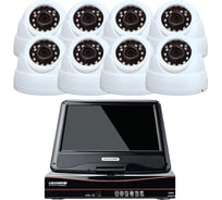 Комплект видеонаблюдения ahd PS-link 2мп kit-a9208hd 8 камер для помещения с монитором 2837
