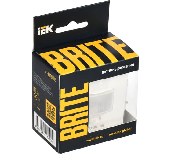Датчик движения IEK Brite дс10-1-брб бел. BR-MS10-N-150-05-K01