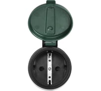 Розетка SLS IP44 OUT-02 Wi-Fi black/green SLS-OUT-02WFBLGR