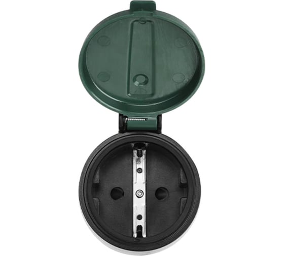 Розетка SLS IP44 OUT-02 Wi-Fi black/green SLS-OUT-02WFBLGR 1