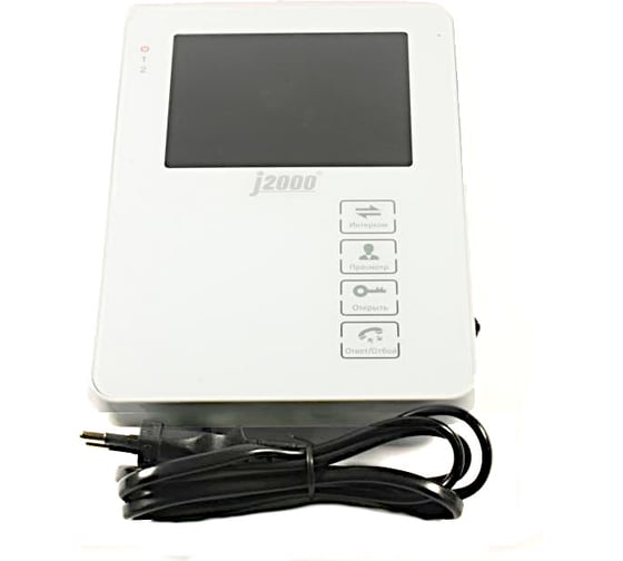 Цветной монитор видеодомофона без трубки hands-free J2000 DF-ДИАНА белый CC000001702