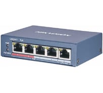 Неуправляемый PoE-коммутатор Hikvision DS-3E0105P-E(B) 4 PoE-порта АН5020939