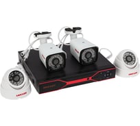 Комплект видеонаблюдения REXANT 2 наружные и 2 внутренние камеры ahd/2.0 full hd 45-0522