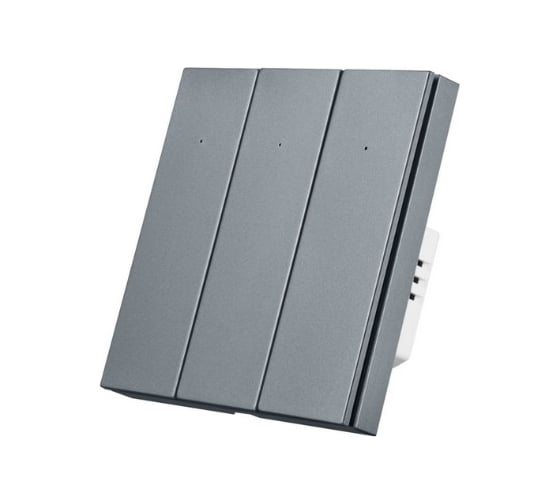 Трехкнопочный умный выключатель Zigbee Roximo серый, SZBTN01-3S 1