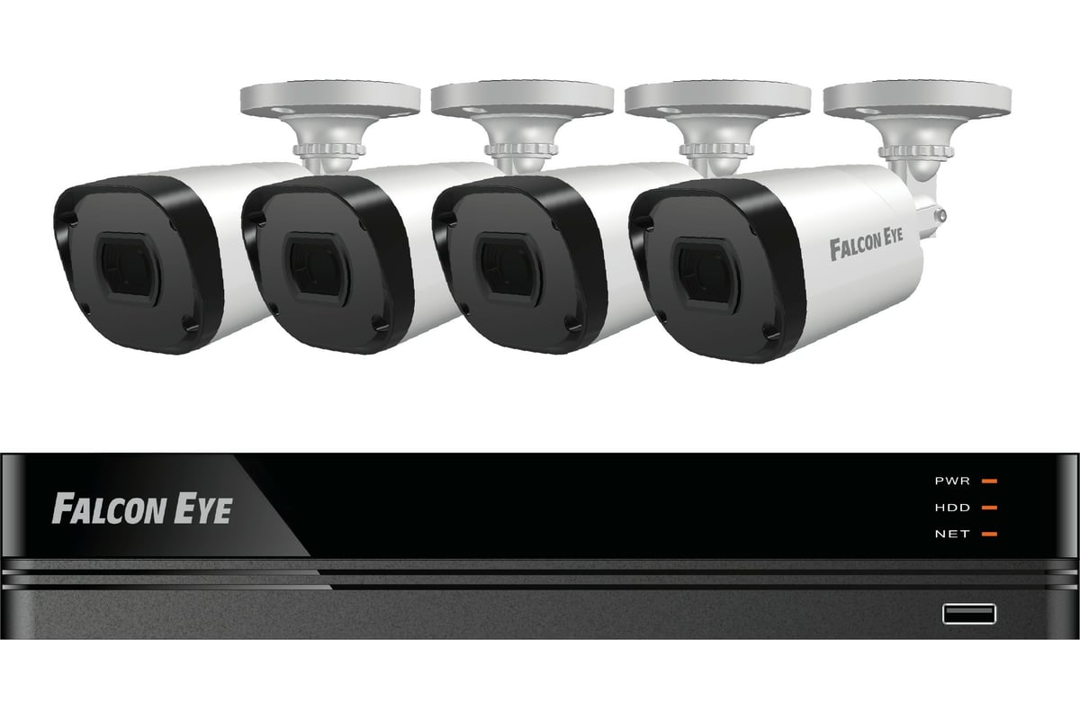 Комплект видеонаблюдения Falcon Eye FE-104MHD KIT ДАЧА SMART 00-00109376 -  выгодная цена, отзывы, характеристики, фото - купить в Москве и РФ