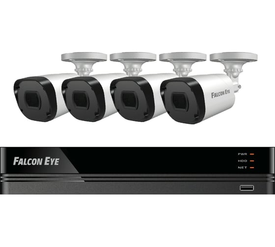 Комплект видеонаблюдения Falcon Eye FE-104MHD KIT ДАЧА SMART 00-00109376