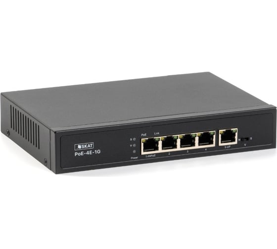 Коммутатор Бастион skat poe-4e-1g 4070 1