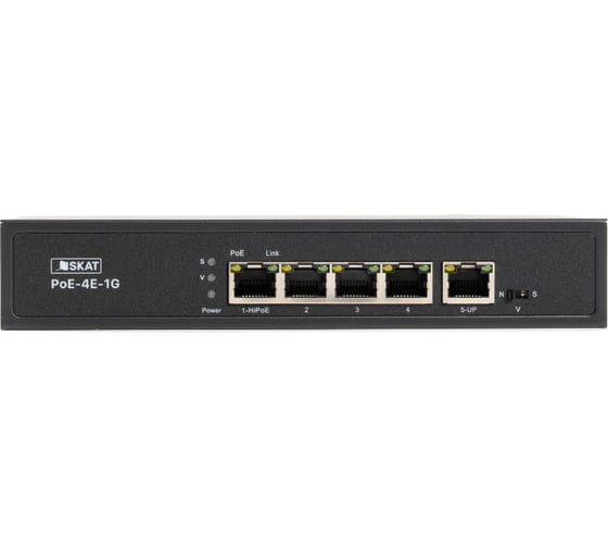 Коммутатор Бастион skat poe-4e-1g 4070