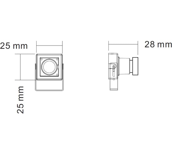 Миниатюрная MHD видеокамера J2000 MHD13MS 2,8 CC000004412