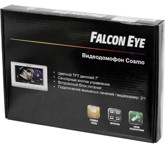 Видеодомофон Falcon Ey Cosmo TFT LCD 7" 800x480, CVBS (PAL/NTSC) 00-00182797