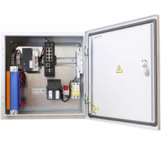 Уличный коммутатор OSNOVO OS-44TB1(SW-60812/I) с термостабилизацией и резервным питанием на базе уличной станции OS-44TB1. sct1385 1
