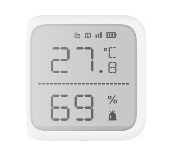 Беспроводной датчик температуры и влажности Hikvision Temperatue DS-PDTPH-E-WE УТ-00039790