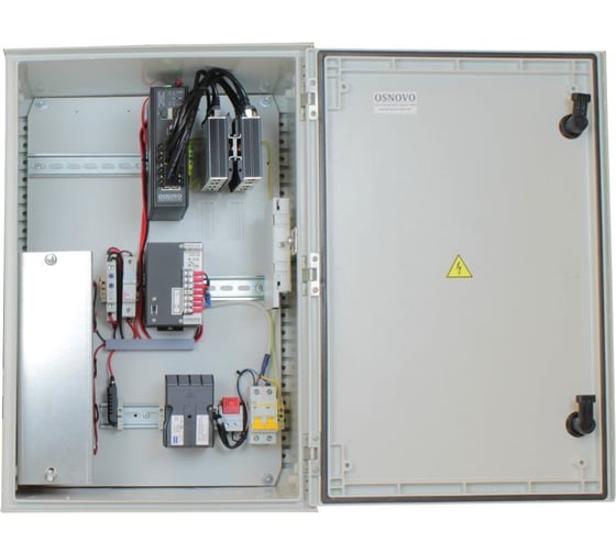 Уличный управляемый коммутатор PoE OSNOVO OS-46TB3(SW-80802/ILS(port 75W)) на 10 портов с термостабилизацией, резервным питанием и грозозащитой портов PoE sct1438 1