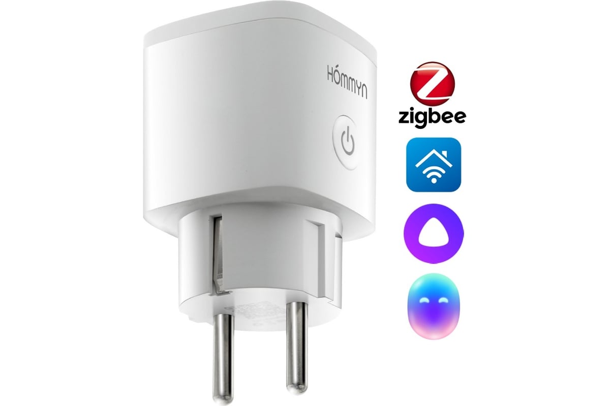 Умная розетка HOMMYN Smart Plug RKNZ01 НС-1505499 - выгодная цена, отзывы,  характеристики, фото - купить в Москве и РФ