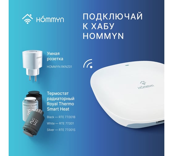 Умная розетка HOMMYN Smart Plug RKNZ01 НС-1505499