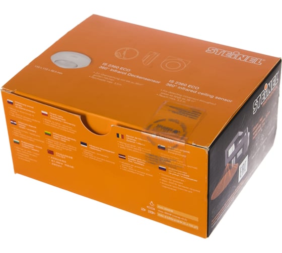 Инфракрасный потолочный датчик движения Steinel IS 2360-3 ECO IP54 white накладной 057770