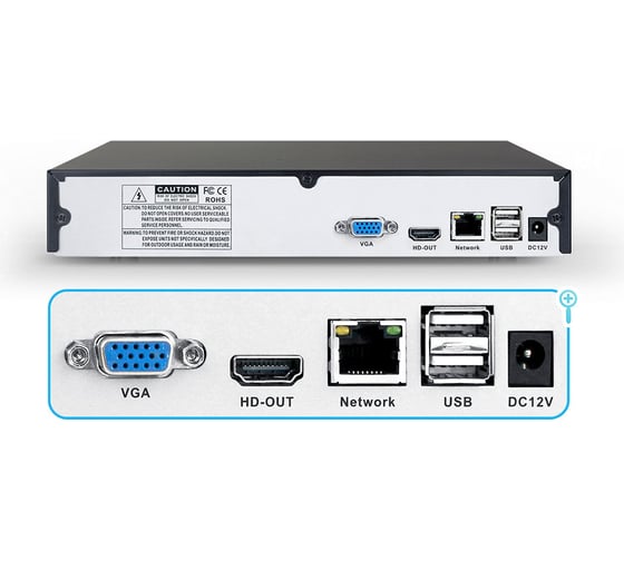 Комплект видеонаблюдения PS-link ip 2мп kit-a216ip-poe 16 камер для помещения с poe питанием 2622
