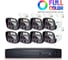 Комплект видеонаблюдения PS-link ahd 5мп kit-c508hdc 8 уличных камер fullcolor 4120 1