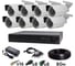 Комплект видеонаблюдения PS-link ahd 2мп kit-c208hd 8 уличных камер 4005 1