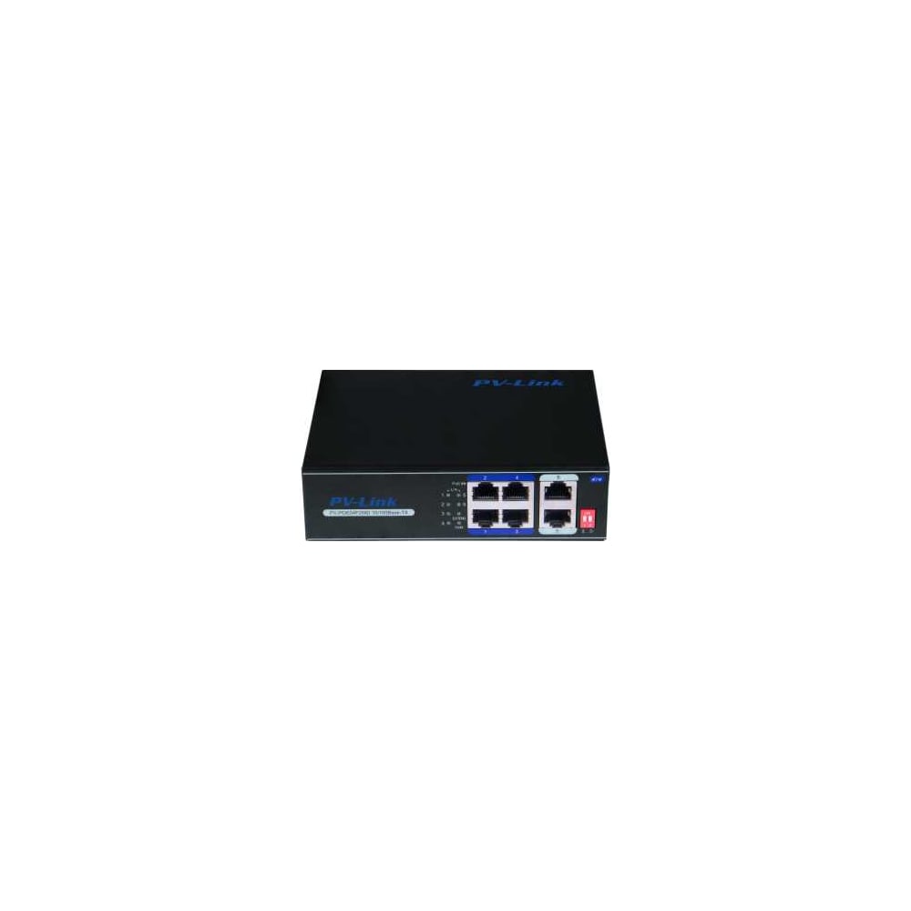 Poe коммутатор PV-link pv-poe04f2wd 6 портовый с 4 портами poe 2066 ...