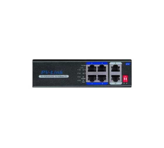 Poe коммутатор PV-link pv-poe04f2wd 6 портовый с 4 портами poe 2066