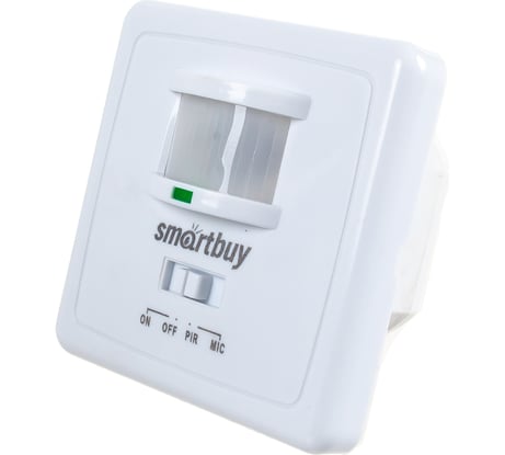 Инфракрасный датчик движения Smartbuy встраиваемый, 500Вт, до 9м, IP20 sbl-ms-003