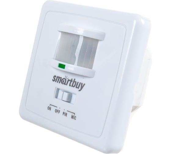 Инфракрасный датчик движения Smartbuy встраиваемый, 500Вт, до 9м, IP20 sbl-ms-003 1