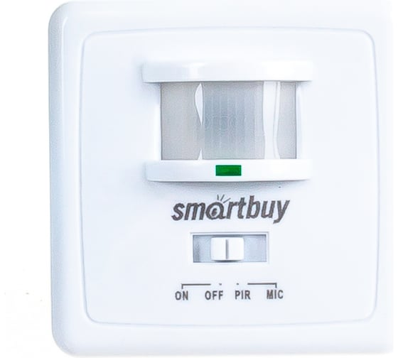 Инфракрасный датчик движения Smartbuy встраиваемый, 500Вт, до 9м, IP20 sbl-ms-003