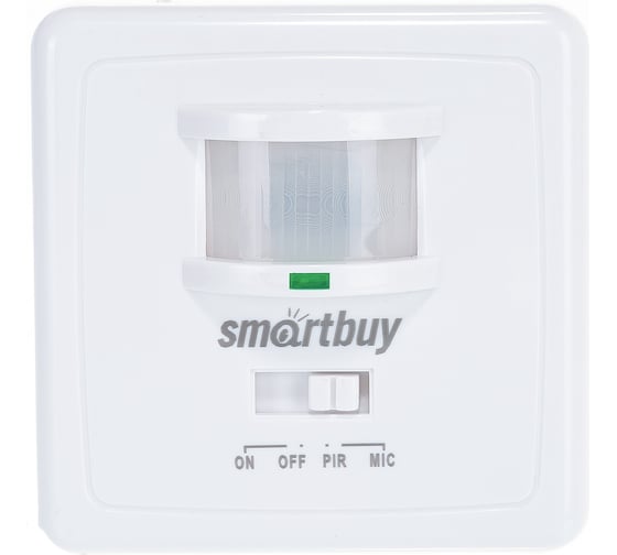 Инфракрасный датчик движения Smartbuy встраиваемый, 500Вт, до 9м, IP20 sbl-ms-003