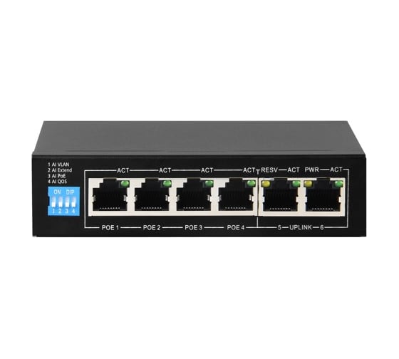 4-х канальный PoE коммутатор J2000 NET-SW04P2Ui CC000007113