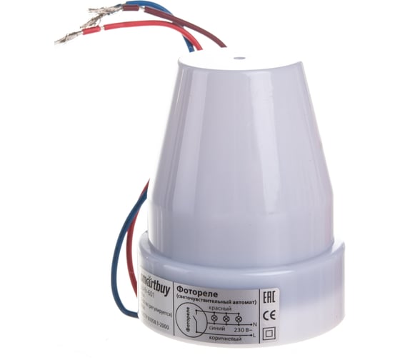 Фотореле Smartbuy, 10А 2200Вт IP44 sbl-fr-601