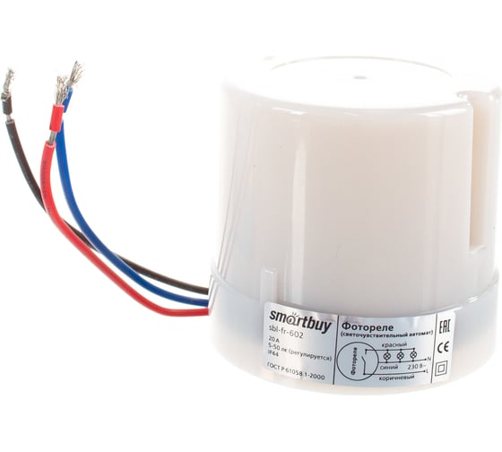 Фотореле Smartbuy, 20А 4400Вт IP44 sbl-fr-602