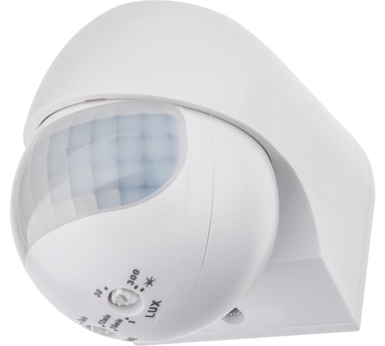 Настенный датчик движения duwi DD-03 180 800Вт 10-900с 12м 3-2000Лк IP44 белый 25821 6