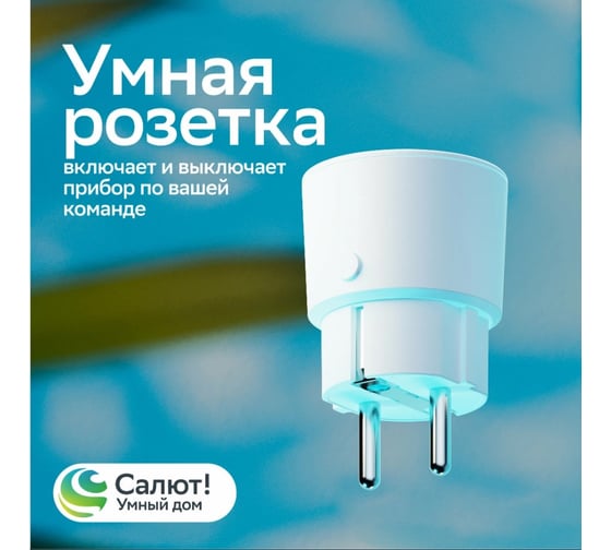 Умная розетка Sber SBDV-00123W, Белый