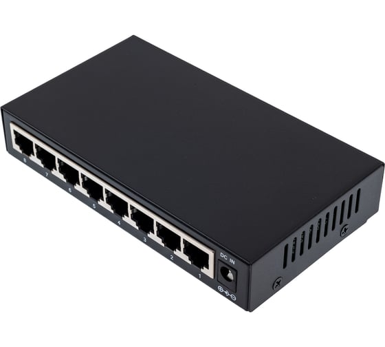 Коммутатор OSNOVO SW-10800 Fast Ethernet на 8 RJ45 портов. Порты: 8 x FE (10/100Base-TX) sct1498