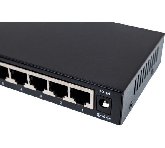 Коммутатор OSNOVO SW-10800 Fast Ethernet на 8 RJ45 портов. Порты: 8 x FE (10/100Base-TX) sct1498