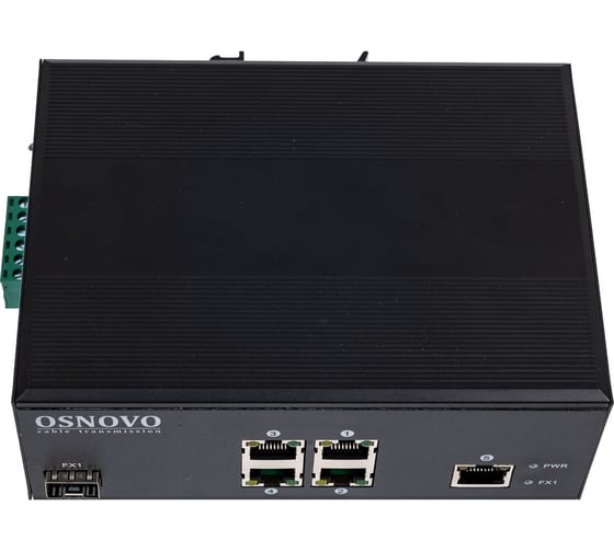 Промышленный PoE коммутатор OSNOVO SW-40501/IC Fast Ethernet на 6 портов sct0883