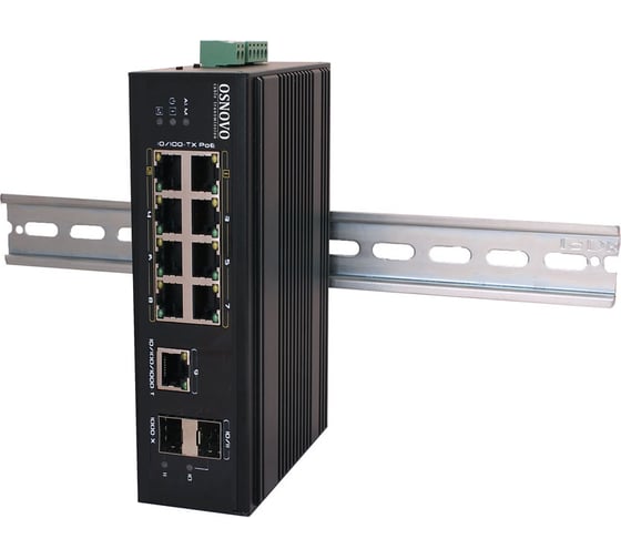 Промышленный PoE коммутатор OSNOVO SW-60812/I на 11 портов sct1312