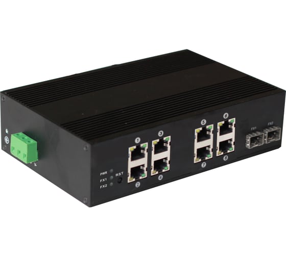 Промышленный PoE коммутатор OSNOVO SW-60802/IC на 10 портов sct0891 1