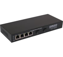 Коммутатор OSNOVO SW-7042 Gigabit Ethernet на 4 RJ45 + 2 SFP. Порты: 4 x GE (10/100/1000Base-T), 2 x GE SFP (1000Base-FX) sct1287