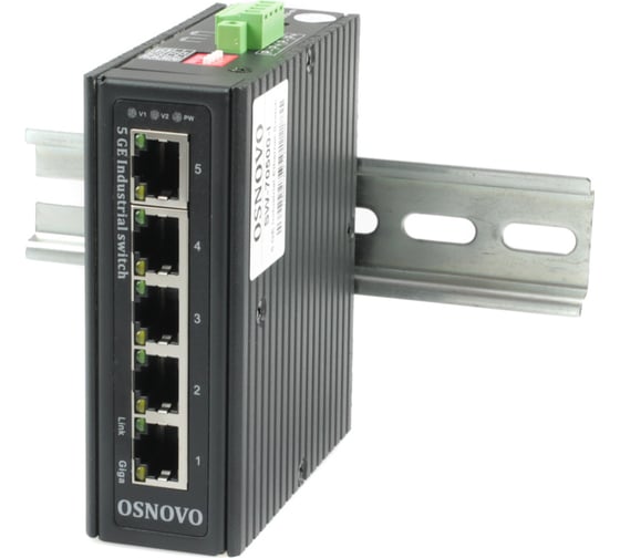 Промышленный коммутатор OSNOVO SW-70500-I Gigabit Ethernet на 5 портов sct1411 1