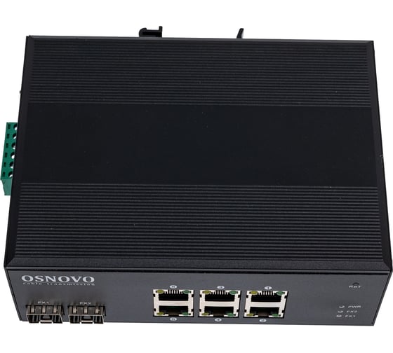 Промышленный PoE коммутатор OSNOVO SW-8062/IC Gigabit Ethernet на 8 портов sct0888