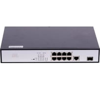 Коммутатор GIGALINK Web-Smart, 8 PoE af/at 100Мб/с, 1 1000BaseT GL-SW-F104-08P