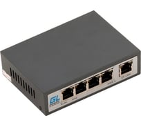 Неуправляемый коммутатор GIGALINK 4 PoE 802.3af/at порта 100Мбит/с GL-SW-F001-04P